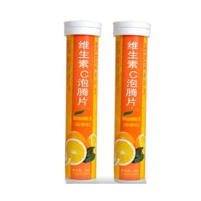 Buy VC Effervescent Tablets Twist Lock Plastic Empty Tube for Custom Logo and Biodegradable online manufacture