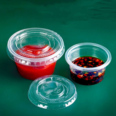 Buy Other Food Customized Color Disposable Plastic Mini Yogurt Condiment Cup with Lids online manufacture