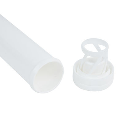 Travel Size Customized Effervescent Tablets Packaging Bottle White PP Material And Cap
