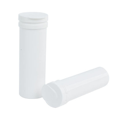 Buy 30ml 40ml 50ml PP Plastic Effervescent Tablets Packaging Tubes with Silica Desiccant Cap online manufacture