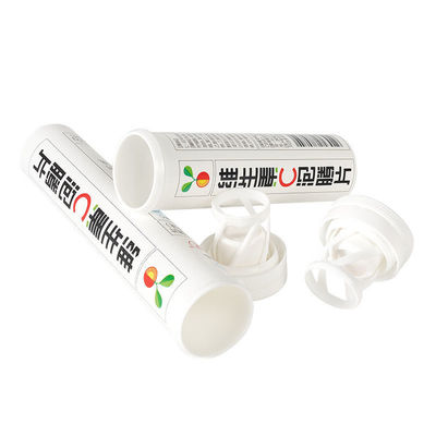 Buy Effervescent Tablet Vitamin C Bottle with PP Cap and Customized Logo in White Plastic online manufacture
