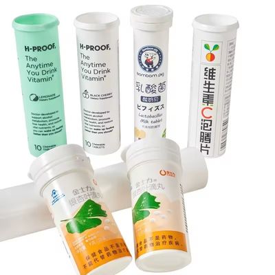 Buy Effervescent Calcium Tablet Empty Bottle With Lid For Dry Offset Printing Solutions online manufacture