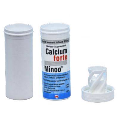 Buy Personal Care 38*96mm Food Grade PP Effervescent Tablets Tube With Desiccant Cover online manufacture