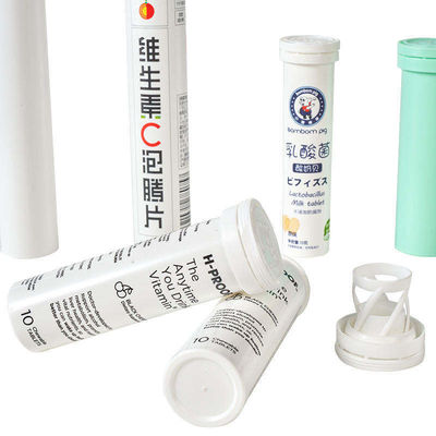 Buy Supply Customized Logo Design Empty Vitamin C Plus Effervescent Tablet Tube With Cap online manufacture