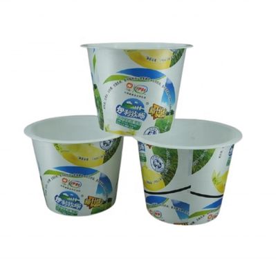 Customized Logo Cup 2023 Supply Food Grade Pp Plastic Cup for Ice Cream and Yogurt