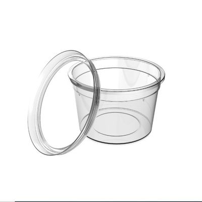 7oz Disposable PP Plastic Clear Frozen Dessert Cup With Lid