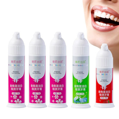 80g/130g Pump Foam Toothpaste for Women 2023 Low MOQ Teeth Whitening Oral Care Cleaning
