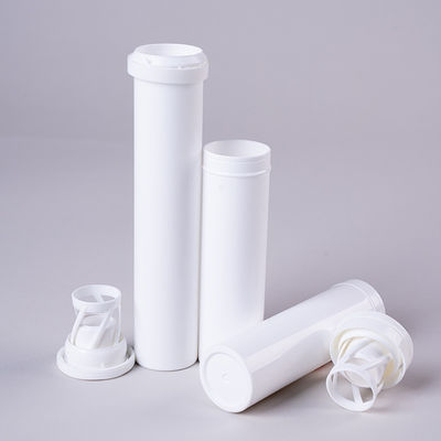 2024 PP Material Offset Printing Effervescent Tablets Bottle with Desiccant Flip Cover