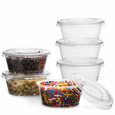 Food Packaging Round Box Foam Custom Disposable Cups with Injection Molding Lids