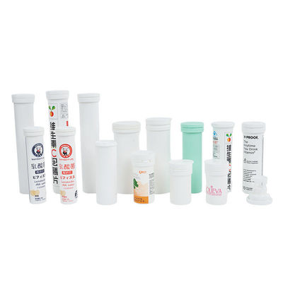 2024 Effervescent Tablet Tube with Custom Logo and Food Grade PP Collar Material