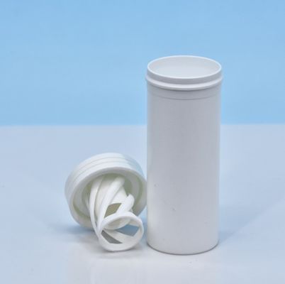 Portable Medicine Effervescent Tablet Plastic Tube with Desiccant Caps As Picture