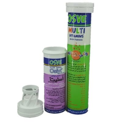 Empty Bottle Food Grade PP Customize Logo Effervescent Tablet Tube with Desiccant Cap