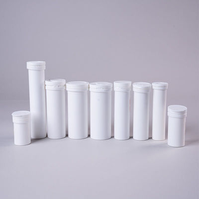 Product PP Plastic Effervescent Tablet Tube with Desiccant Cover and Customize Logo