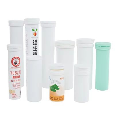 Customized Logo Food Grade PP Matte Surface Handling Effervescent Tablet Bottle for Storag