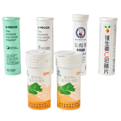 Effervescent Tablet Tube Replacement Bottle with Cap and Advanced Injection Molding